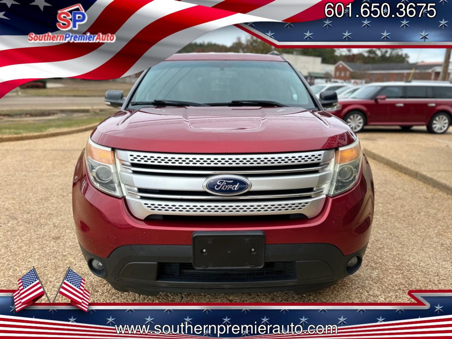 2015 RED FORD EXPLORER XLT (1FM5K7D84FG) , located at 922 W. Beacon St., Philadelphia, MS, 39350, (601) 650-3675, 32.770447, -89.127151 - Photo#1